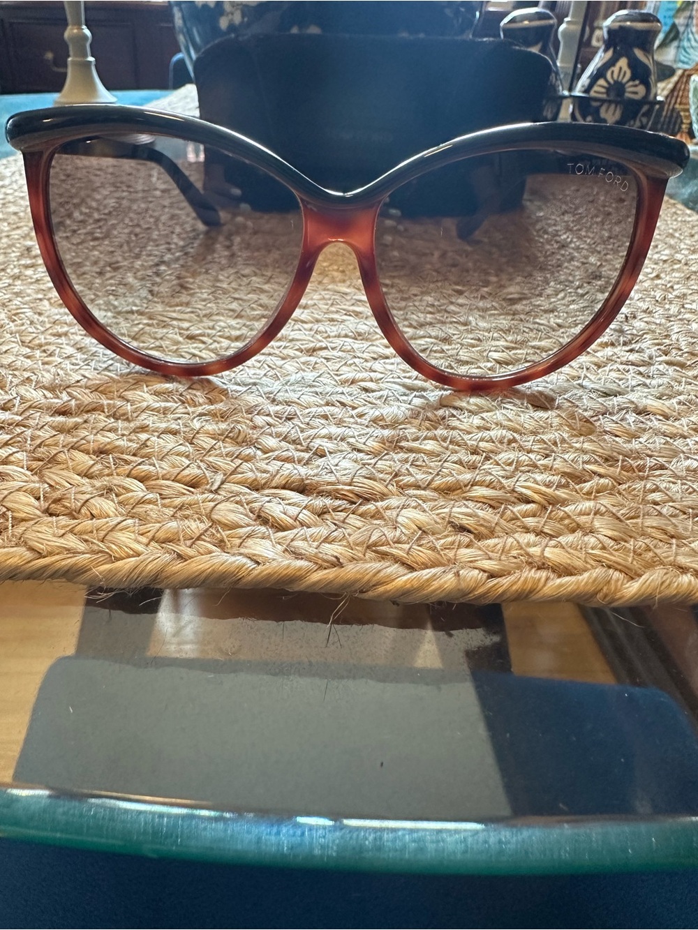 Tom Ford Josephine TF296 05F Oversized Round Sunglasses Brown Gradient Italy